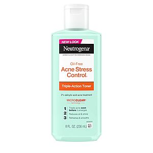 8-Oz Neutrogena Oil-Free Acne Stress Control Triple-Action Toner (Green Tea Scent) $5.80 w/ S&S + Free Shipping w/ Prime or on $35+