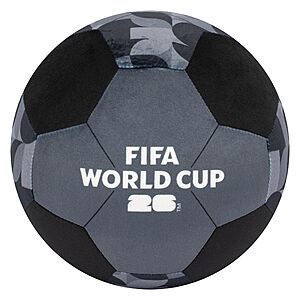 Jazwares FIFA® World Cup 2026 9-Inch Black Plush Soccer Ball - Soft $8.49 + Free S&H w/ Prime or $35+