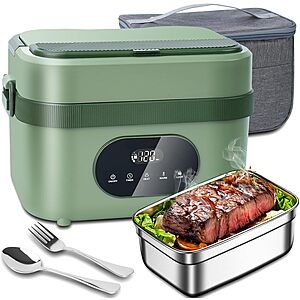 MDHAND 18000mAh Cordless Heated Electric Lunch Box w/ 1.5L Stainless Steel Container & Timer $44.99 + Free Shipping