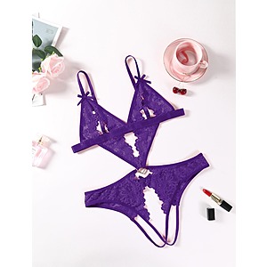 Women Lace Deep V One PieceTeddy Bodysuit $6 + Free shipping w/ Prime or on orders $35+.