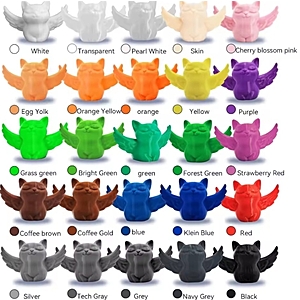 10KG PETG 3D Printer Filament 10 Colors 1.75mm 1kg Spools High Precision +/-O.03mm for 3D Printing