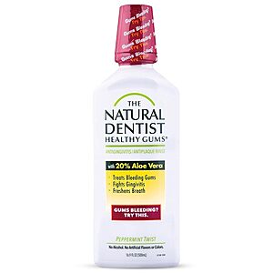 16.9-Ounce The Natural Dentist Peppermint Twist Mouthwash $4.94 w/ S&S + Free Shipping w/ Prime or on $35+