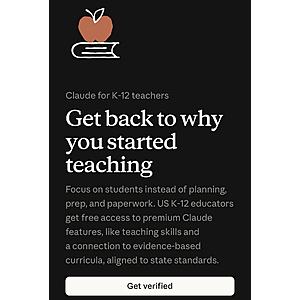 Free year of Claude Pro for K-12 Educators