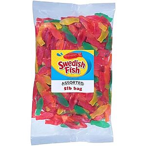 5-Pound Swedish Fish Assorted Soft & Chewy Gummy Candy $16.03 w/ S&S + Free Shipping w/ Prime or on $35+