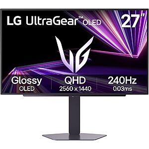 LG 27" UltraGear 2560x1440 QHD OLED 240Hz Gaming Monitor $433.72 + Free Shipping