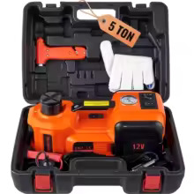 SucceBuy 5T Electric Car Jack Hydraulic Car Jack with Built-in Inflatable Pump $54.29
