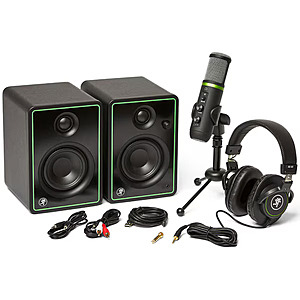 Mackie Creator Bundle w/ CR3-X Monitors, USB Mic & Headphones $165.6