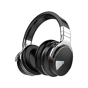 Woot - Silensys E7 Active Noise Cancelling Headphones Wireless Bluetooth Headphone with Microphone Deep Bass Over Ear - $26.96