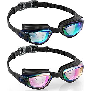 2-Pack Aegend Kids' Anti-Fog Swim Goggles (Aqua & Bright Rose) $5.98 ($2.99 each) + Free Shipping w/ Prime or on $35+