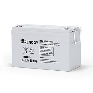 $134.75: Renogy Deep Cycle AGM 12 Volt 100Ah Battery (1100A Max Discharge Current)