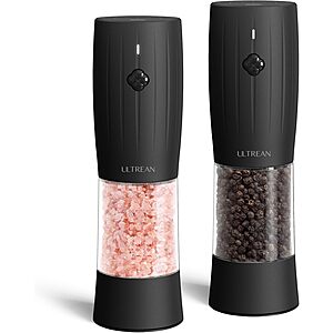 2-Pack Ultrean Electric Salt & Pepper Grinder Set w/ USB-C Rechargeable & LED Light $11.99 + Free Shipping w/ Prime or on $35+