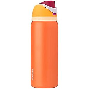 32-Oz Owala FreeSip Insulated Stainless Steel Water Bottle w/ Straw (Orange) $28