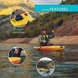 Lifetime 10 ft. Cruze Sit Inside Kayak with Paddle, Sunset Fusion On Sale plus 20 percent off pickup discount at Tractor Supply.  $152