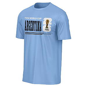 $12.74 FS WALMART+ FIFA World Cup 2026 Men's Argentina Country Soccer Tee