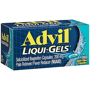 [Select Accounts] 160-Ct 200mg Advil Liqui-Gels Ibuprofen Capsules $9.32 w/ S&S + Free Shipping w/ Prime or on $35+