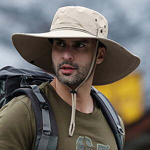 $10 FS WALMART+ in choice of colors: Sold by Cowin: Sun Hat for Men Sun Protection Wide Brim Bucket Hat Waterproof Breathable