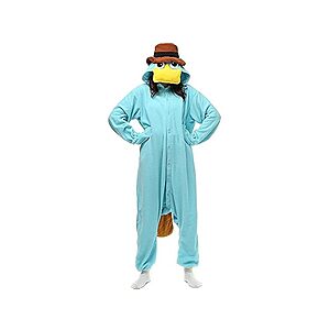 Wishliker Women's Perry The Palatapus Onesie Pajama Costume (Medium) $8.99 + Free Shipping w/ Prime