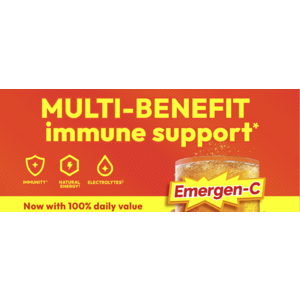 Emergen-C 1000mg Vitamin C Powder for Daily Immune Support Caffeine Free Vitamin C Supplements  -Super Orange Flavor - 30 Count - $5.79 AC(40%) + S&S
