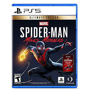 Marvel's Spider-Man: Miles Morales Ultimate Edition - PlayStation 5 + Spider-Man Remastered $38.94