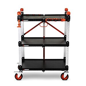 Crescent SITERUNNER 3-Shelf Heavy Duty Folding Jobsite Cart (300-lb Capacity) $150.21 + Free Shipping