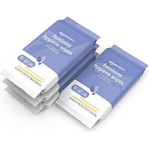 168-Count Amazon Basics Flushable Feminine Hygiene Wipes, pH Balanced $5.75 w/ S&S + Free Shipping w/ Prime or on $35+