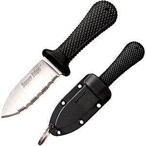 Cold Steel Super Edge 2" Fixed Blade Neck Knife w/ AUS8A Stainless Steel & Secure-Ex Sheath $14.61 + Free Shipping w/ Prime or on $35+