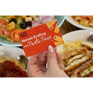 Olive Garden Unlimited Pasta Pass (Limited Availability)