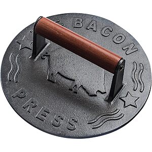 7" Bellemain Heavy-Duty Cast Iron Burger Press w/ Wood Handle $14.99 + Free Shipping w/ Prime or on $35+
