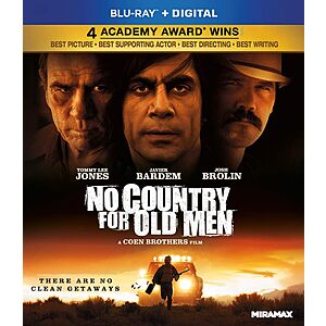 No Country For Old Men (Blu-ray + Digital) $7.47 + Free Shipping w/ Prime or on $35+