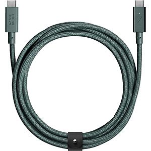8' Native Union Belt 240W USB-C Charging Cable (Slate Green) $9.99