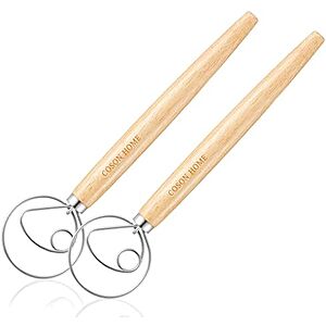[AC] $3.90** | 2-Pk 13.5" Coson Home Danish Dough Hand Whisk Mixing Tool at Amazon