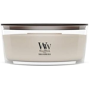 WoodWick 16-Ounce Tonka & Almond Milk Ellipse Candle w/ Crackling Wick $16.15 w/ S&S + Free Shipping w/ Prime or on $35+