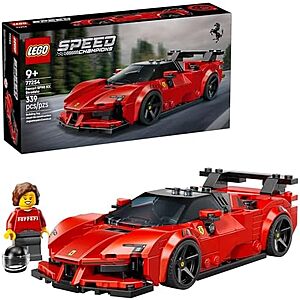 339-Piece LEGO Speed Champions Ferrari SF90 XX Stradale Sports Car Building Set $25.00 + Free Shipping w/ Prime or on $35+