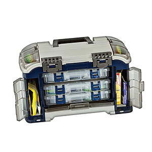 Plano Elite Angled Tackle System 3600, Blue and Silver, $31.99, Walmart