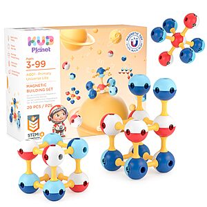20-Piece KUB Magnetic Building Set (Primary Universe Lite) $11.96 + Free Shipping w/ Prime or on orders over $35