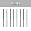 8-Piece RYOBI Rotary Tool Standard Point Drywall Cutting Bits $5 + Free Shipping