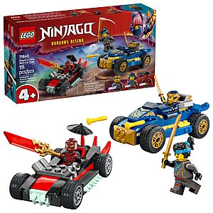LEGO NINJAGO Rogue vs. Drix Race Car Duel Building Toy (111 pcs, 71840) $13.79 + Free S&H w/ Prime or $35+