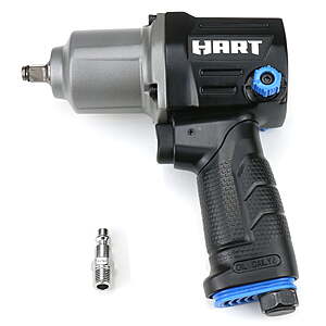HART 3/8 in. Air Impact Wrench 250 ft-lbs of Torque $27.97 + Free S&H w/ Walmart+ or $35+