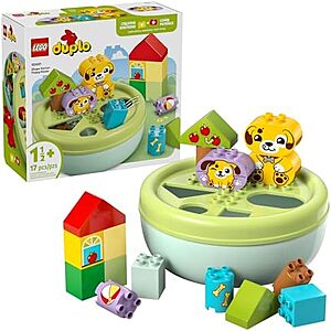[NEW] $20.99 | 17-Piece LEGO Duplo - Shape Sorter: Puppy House (10441, 2025) at Amazon