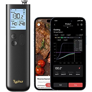 Typhur SYNC Wireless Meat Thermometer (Various) from $25 + Free Shipping
