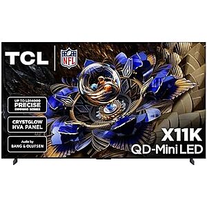 $2998 | TCL 85-Inch Class X11K Series QD-Mini LED 4K UHD Google Smart TV Ultra Premium Mini-LED TV - QLED, 144hz (85X11K, 2025 Model) + 10% Back w/ Prime Visa Card at Amazon