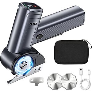 Sunrich 4V Cordless 5-Speed Electric Scissors w/ LED Display, 2 Spare Blades, & Storage Case $14.79 + Free Shipping