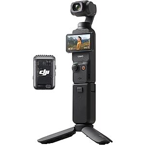DJI Osmo Pocket 3 Creator Combo, Vlogging Cameras with 1" CMOS, 4K/120fps Vlog Camera, 3-Axis Stabilization $549