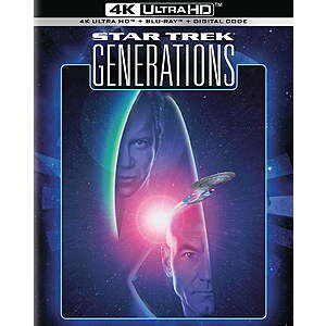 Star Trek Vii: Generations [UHD] $11.54