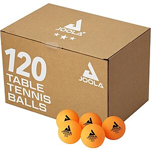 120-Count JOOLA Training 3-Star 40mm Table Tennis Balls (Orange) $16.00 + Free Shipping w/ Prime or on $35+