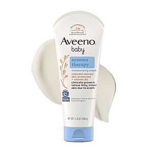 [Select Accounts] 7.3-Oz Aveeno Baby Eczema Therapy Moisturizing Body Lotion Cream (Natural Oatmeal) $7.67 w/ S&S + Free Shipping w/ Prime or on $35+