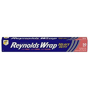 [Select Accounts] 50-Square Ft Reynolds Wrap Heavy Duty Aluminum Foil $3.69 w/ S&S + Free Shipping w/ Prime or on $35+