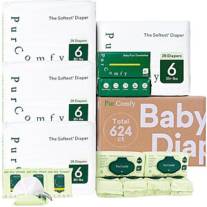 PurComfy Baby Diapers Essential Kit (Various Pack) $49.99