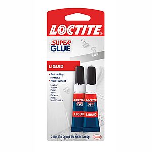 2-Pack 0.07-Oz Loctite All-Purpose Liquid Super Glue (Clear) $2.90 + Free Shipping w/ Prime or on $35+