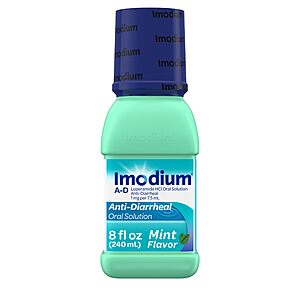 [Select Accounts] 8-Oz Imodium A-D Liquid Oral Anti-Diarrheal Medicine (Mint) $4.94 w/ S&S + Free Shipping w/ Prime or on $35+
